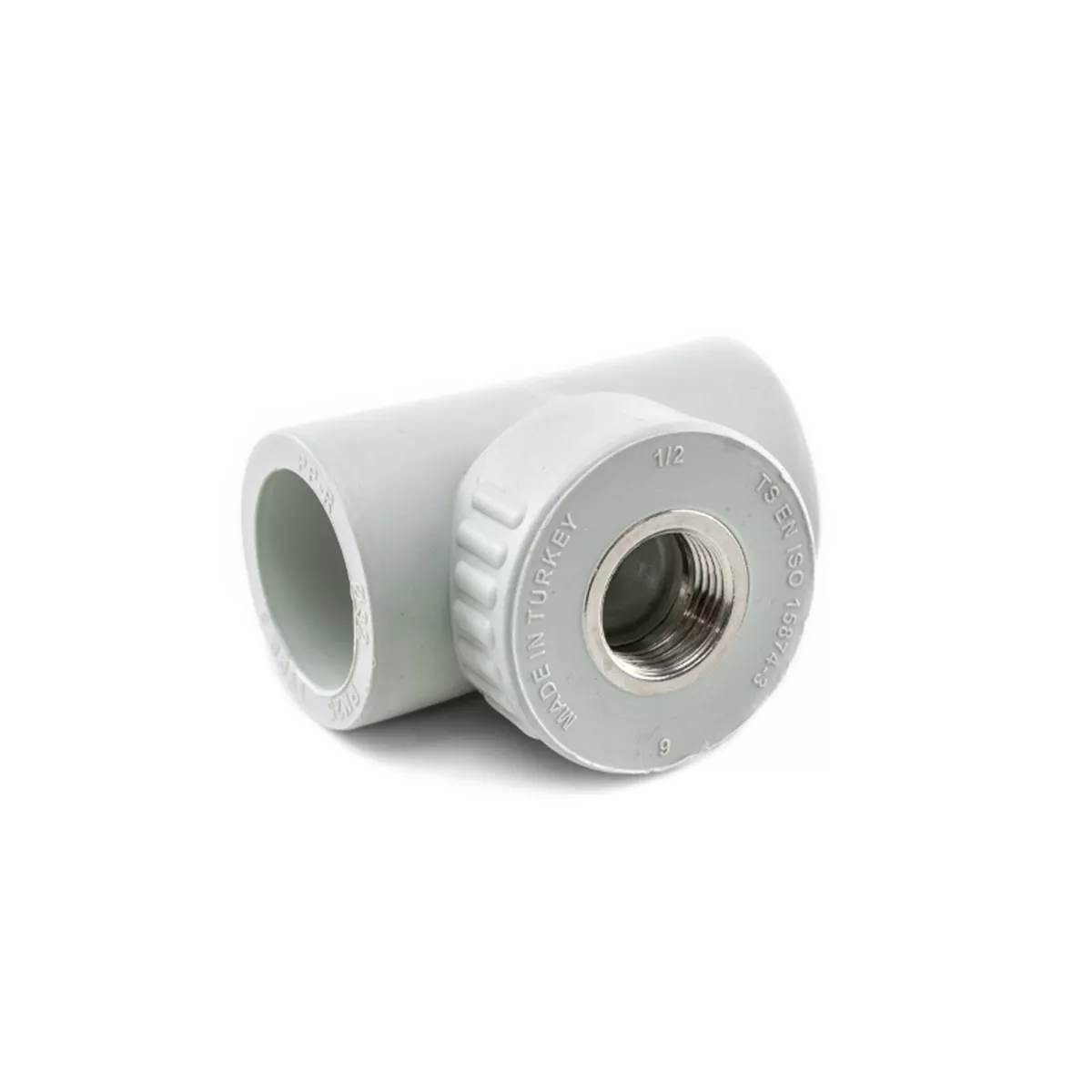 ТРОЙНИК ВЪТРЕШНА РЕЗБА С МЕТАЛНА ВЛОЖКА Ф32-1/2 PP-R