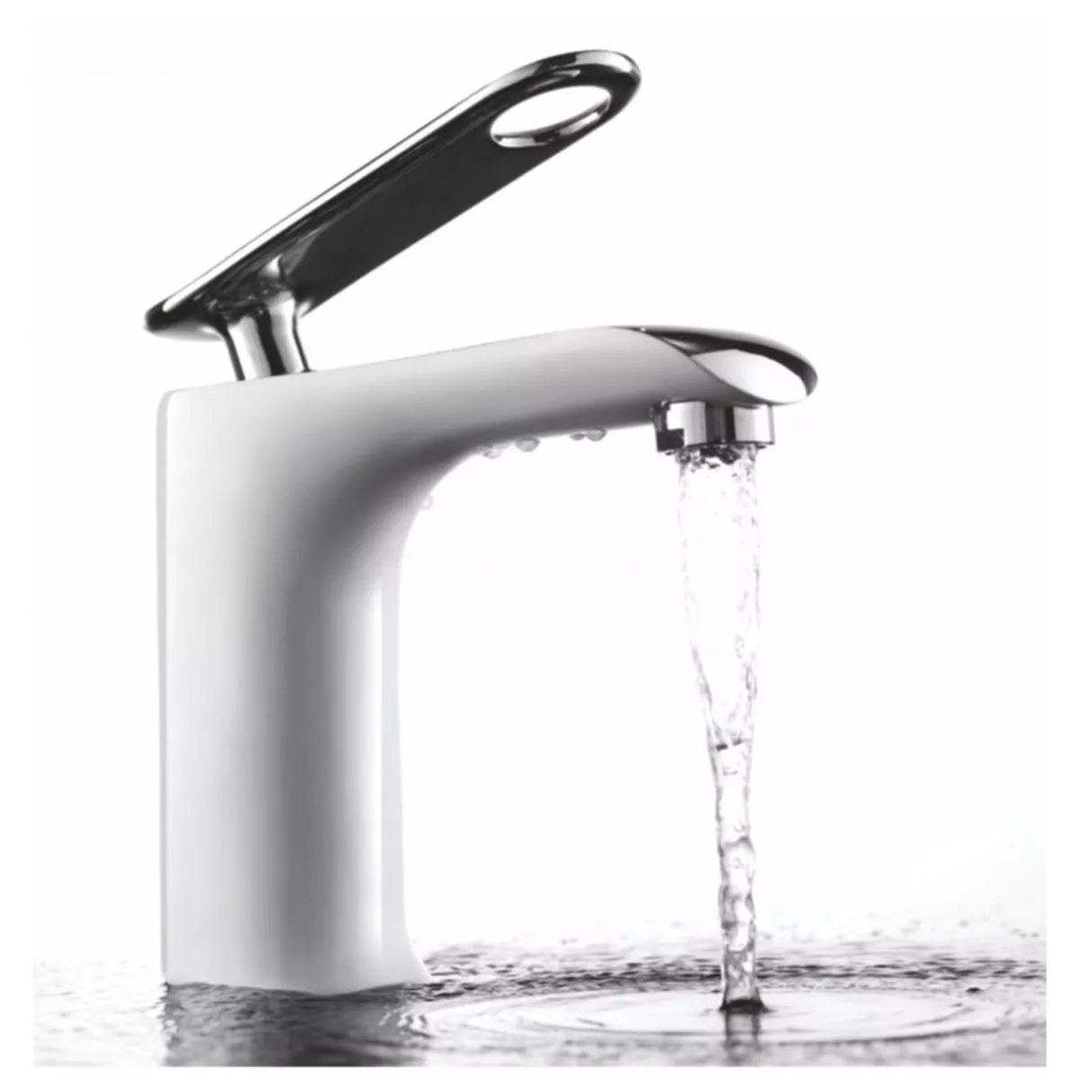 СМЕСИТЕЛ ЗА УМИВАЛНИК КАЛИЯ INTER CERAMIC ICE 131701W