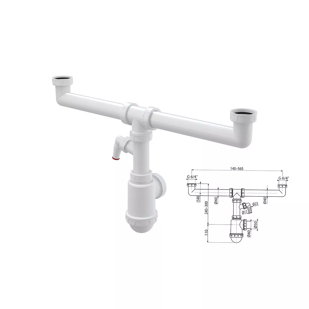 СИФОН ALCA PLAST - А448Р