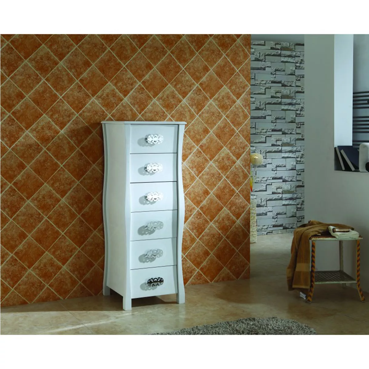 КОЛОНА ЗА БАНЯ РЕТРО БЯЛА ICP 4614