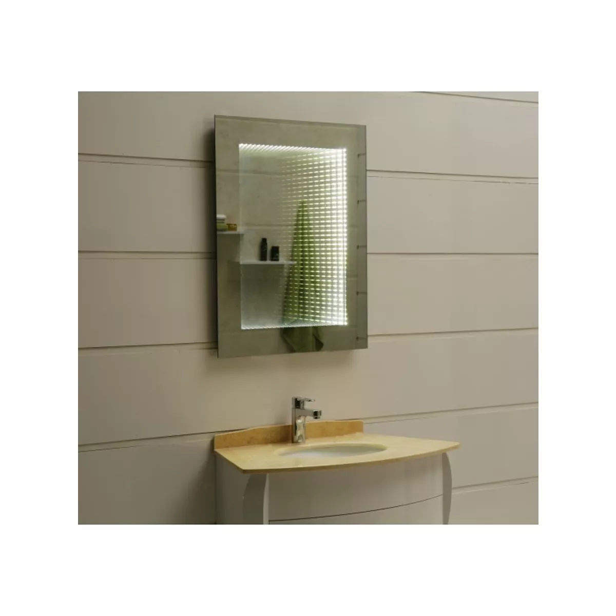 ОГЛЕДАЛО ЗА БАНЯ С LED ОСВЕТЛ. ИДА 70*50 1718