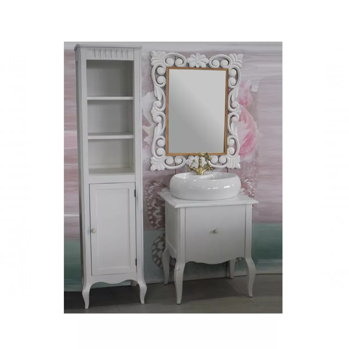 ДОЛЕН ШКАФ ЗА БАНЯ БЯЛ МАТ