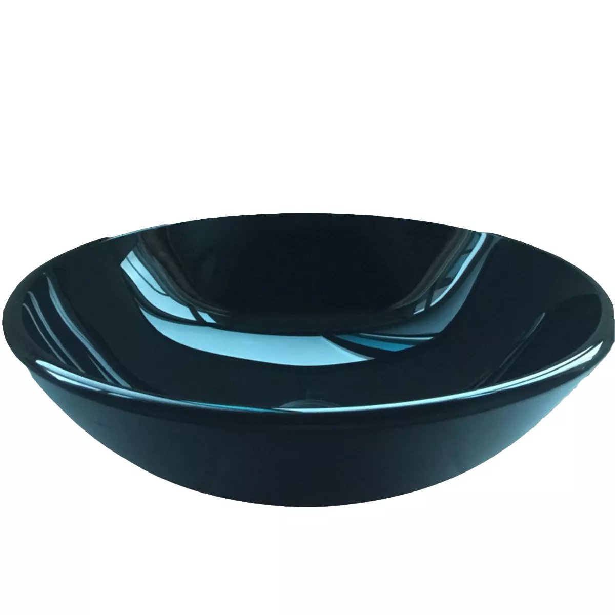 СТЪКЛЕН УМИВАЛНИК 042B ЧЕРЕН INTER CERAMIC