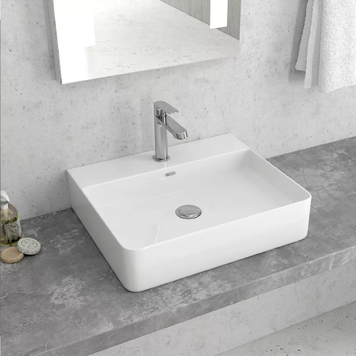 ПОРЦЕЛАНОВ УМИВАЛНИК BASIN LT-2173-S БЯЛ KARAG