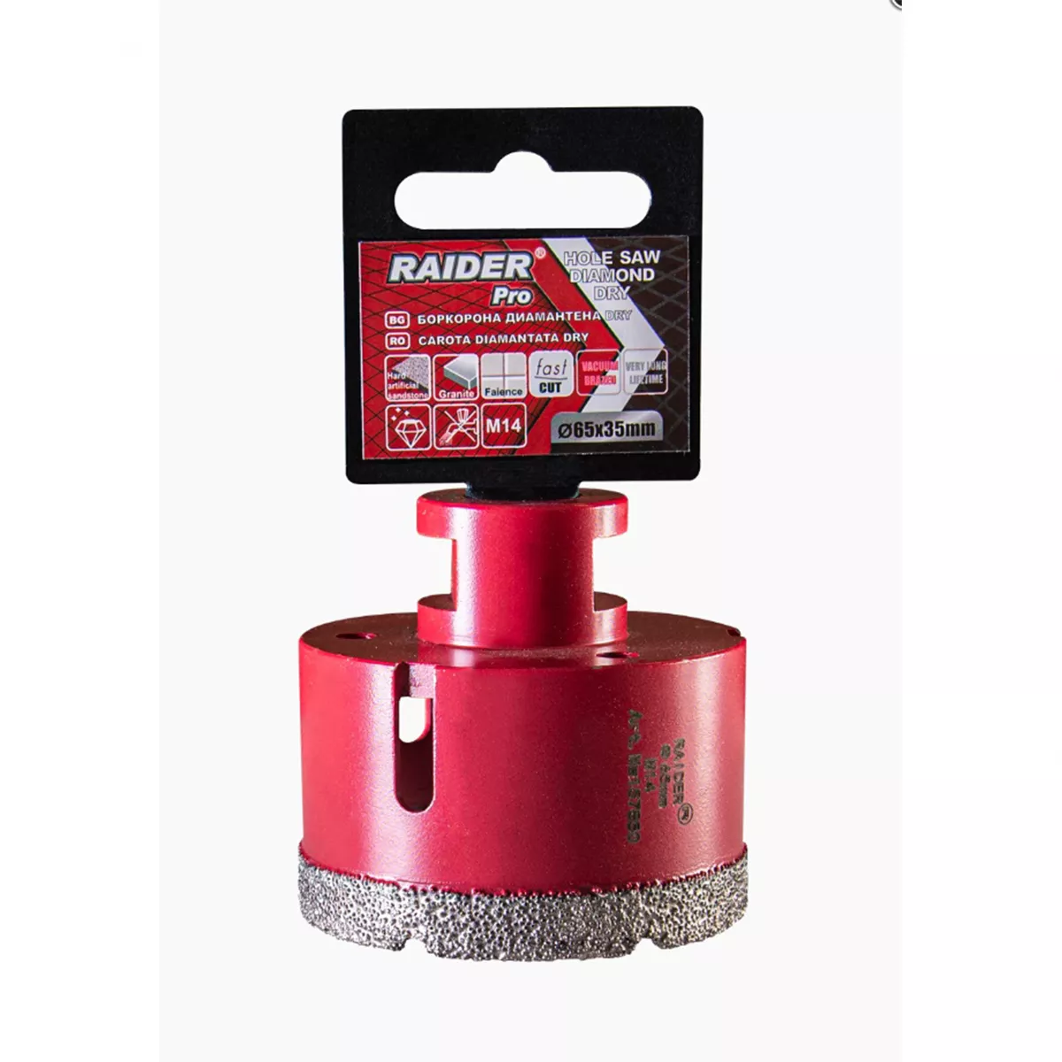 БОРКОРОНА DIAMOND DRY M14 Ф65MM RAIDER