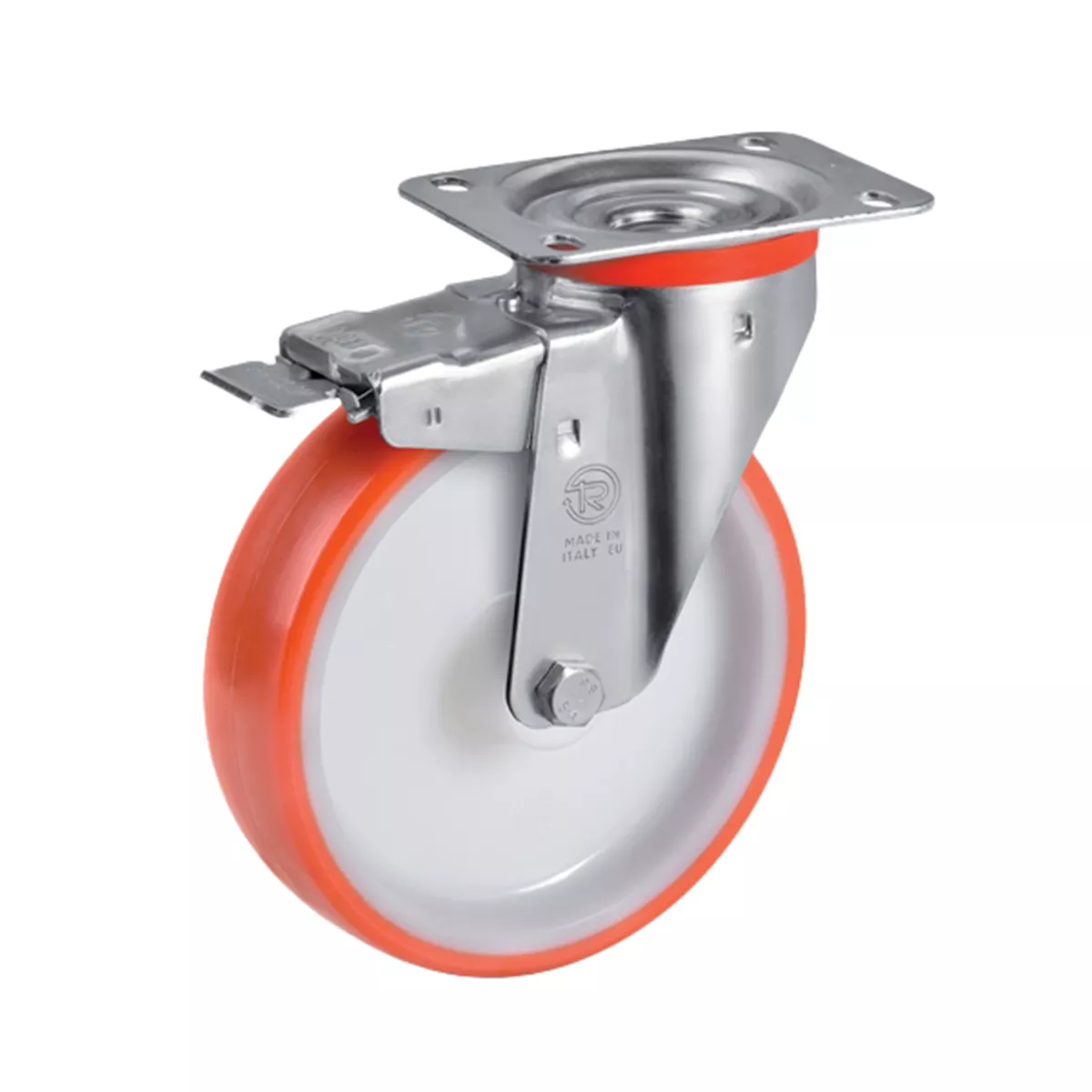 КОЛЕЛО Ф120 ОРАНЖЕВО СЪС СТОП №60 6603