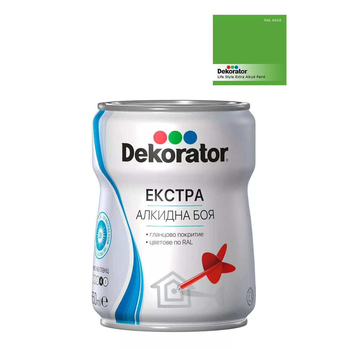 ДЕКОРАТОР ЕКСТРА АЛКИДНА БОЯ 6018