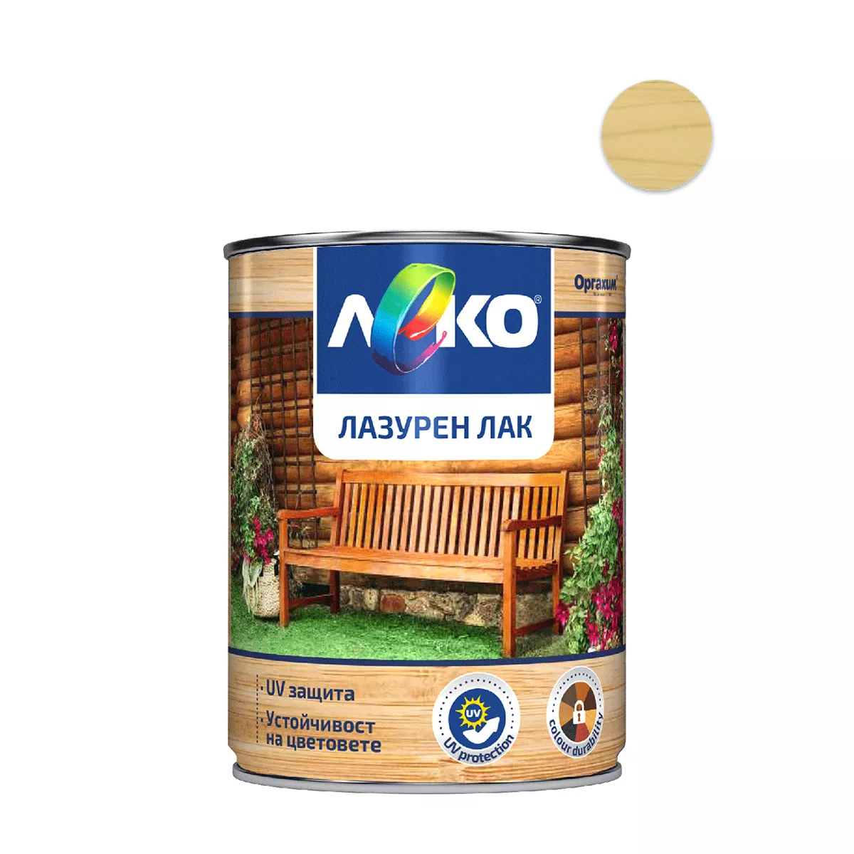 ЛЕКО ЛАЗУРЕН БЕЗЦВЕТЕН ЛАК 650МЛ