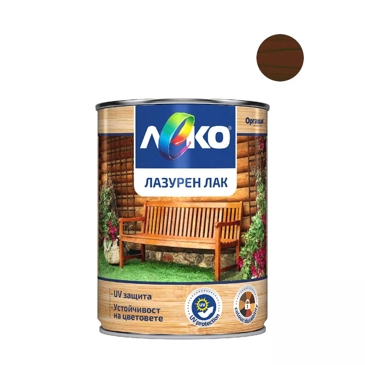 ЛЕКО ЛАЗУРЕН ЛАК ПАЛИСАНДЪР 650МЛ