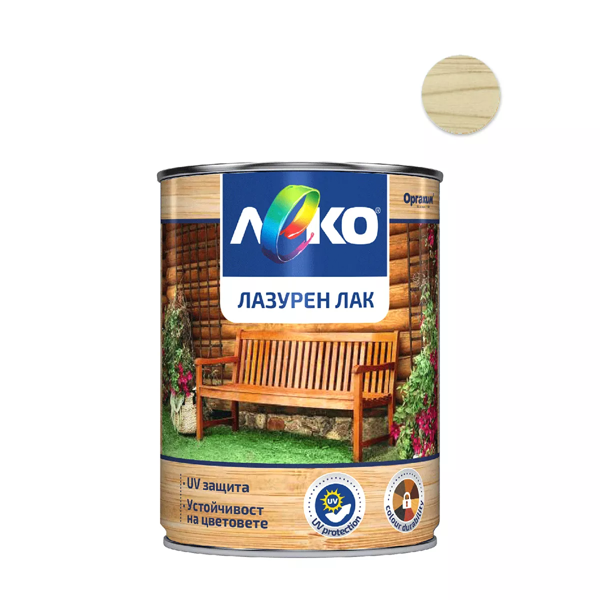 ЛЕКО ЛАЗУРЕН ЛАК БРЕЗА 650МЛ ОРГАХИМ