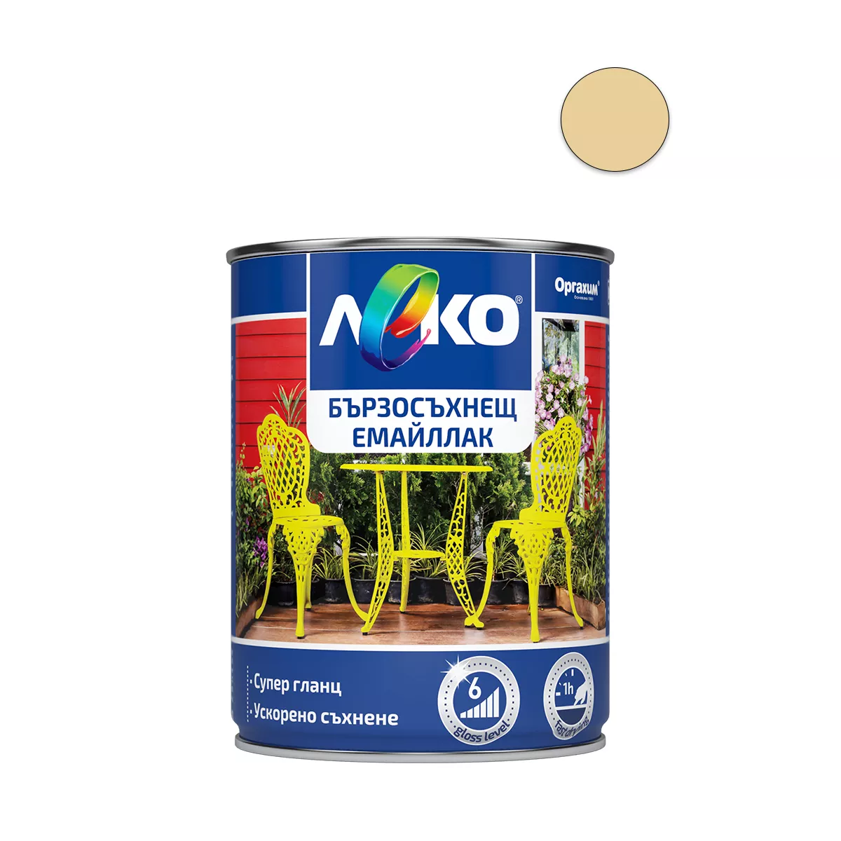 ЛЕКО БЪРЗОСЪХНЕЩ ЕМАЙЛЛАК RAL 1014  0,650МЛ