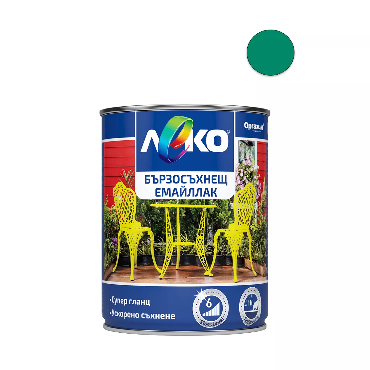 ЛЕКО БЪРЗОСЪХНЕЩ ЕМАЙЛЛАК RAL 6016  0,650МЛ ОРГАХИМ