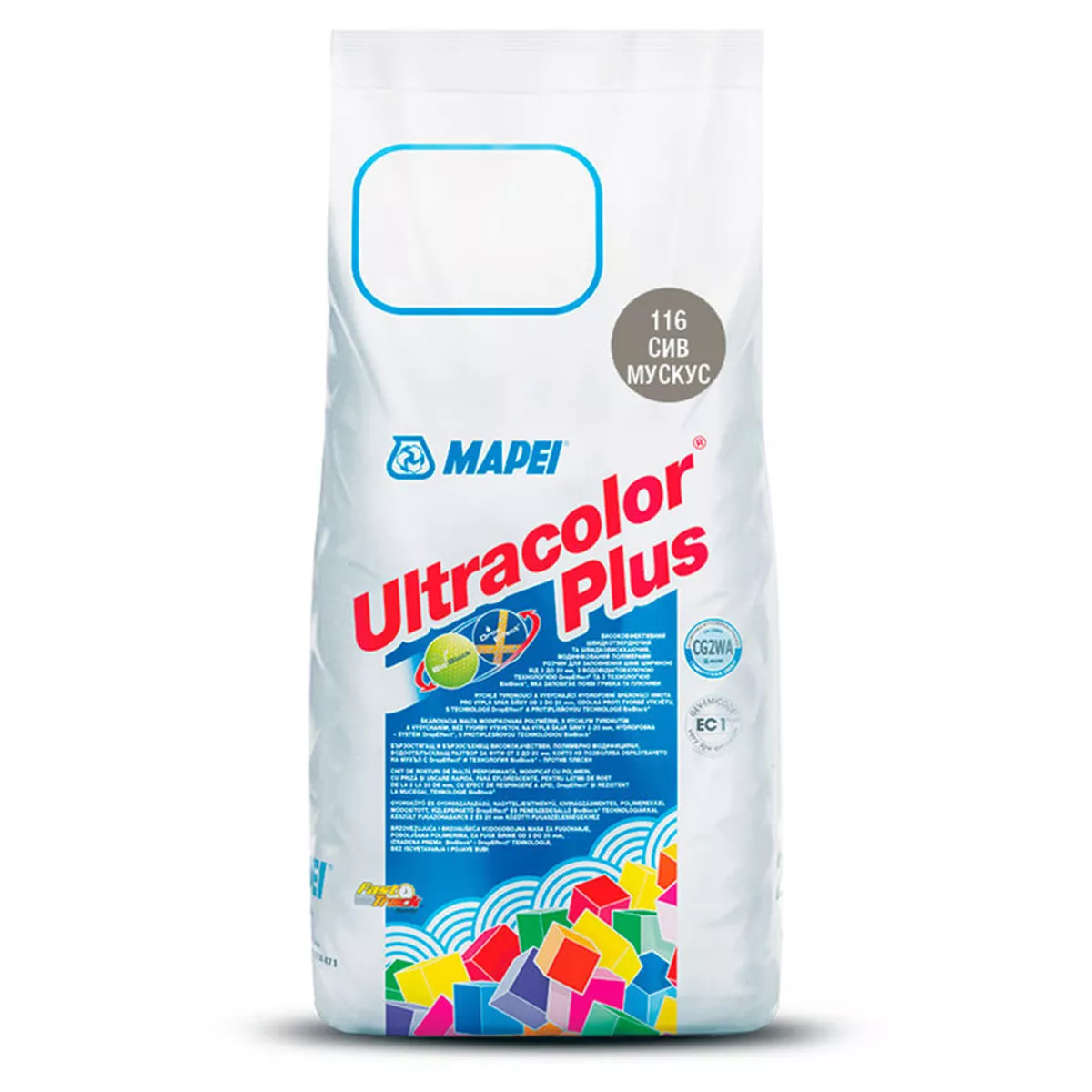 ФУГИРАЩА СМЕС ULTRACOLOR PLUS  MAPEI 116 СИВ МУСКУС