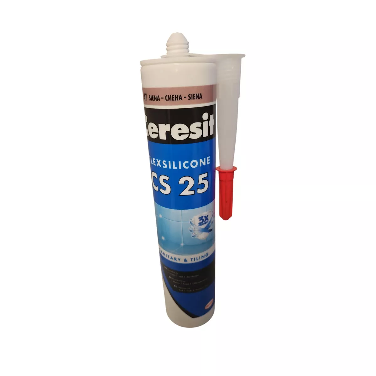 САНИТАРЕН СИЛИКОН CS25 СИЕНА 280МЛ CERESIT