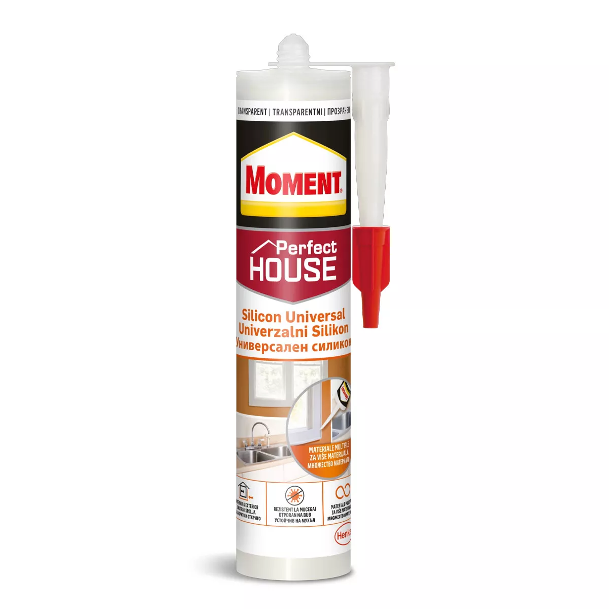УНИВЕРСАЛЕН СИЛИКОН ПРОЗРАЧЕН 280МЛ MOMENT