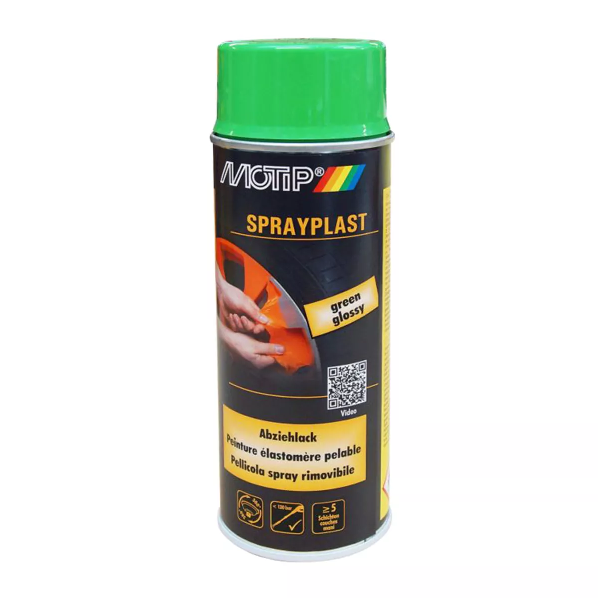 СПРЕЙ ЗЕЛЕН ГЛАНЦ SPRAYPLAST MOTIP 400МЛ