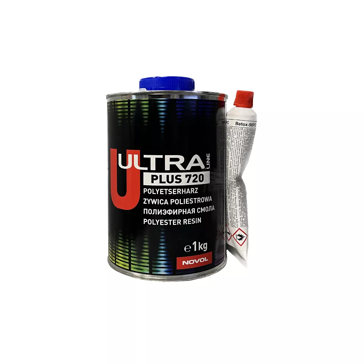 НОВОЛ ПОЛИЕСТЕРНА СМОЛА 720, 1КГ. КОМПЛЕКТ