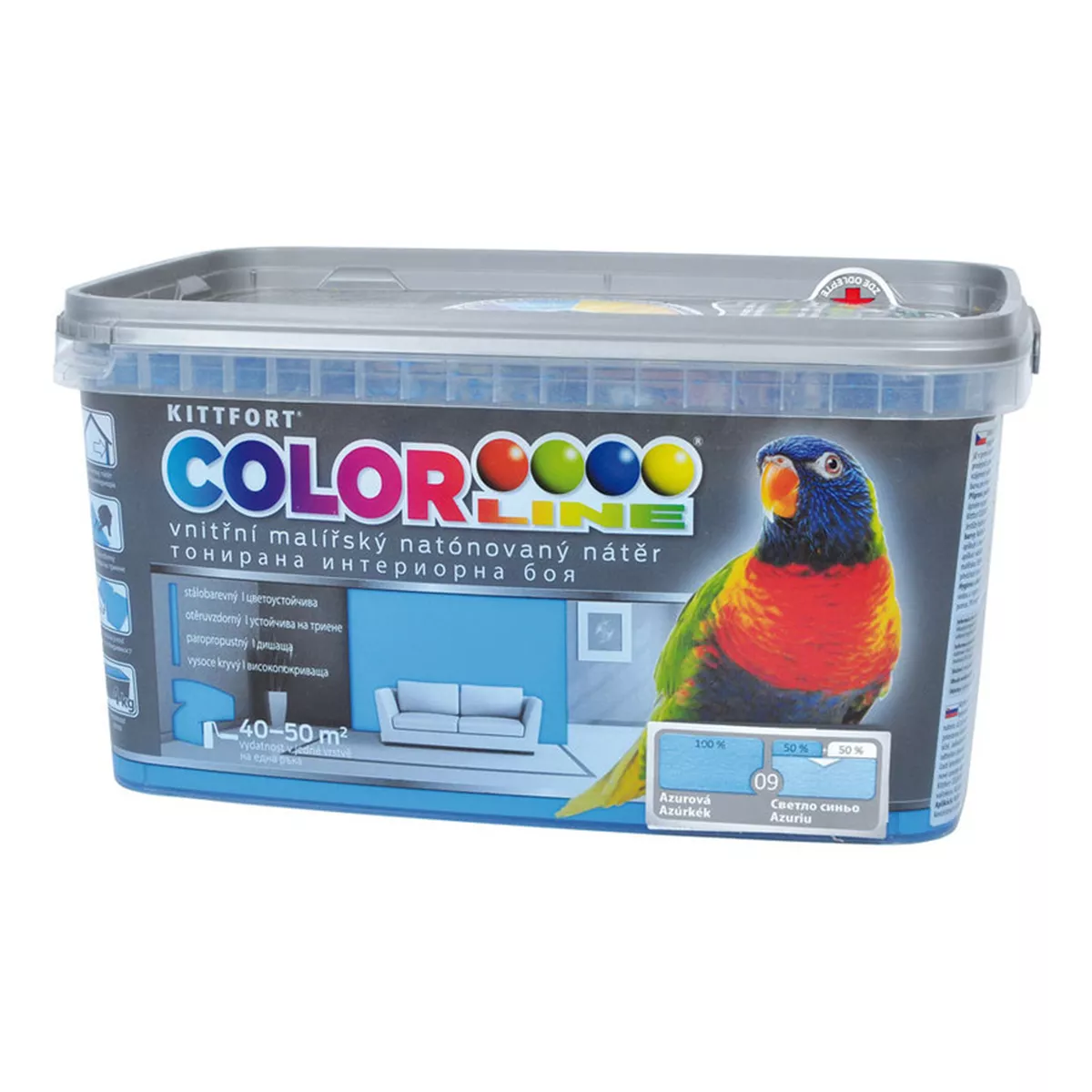 ЛАТЕКС CL 09 СВЕТЛО СИНЬО 4КГ KITTFORT