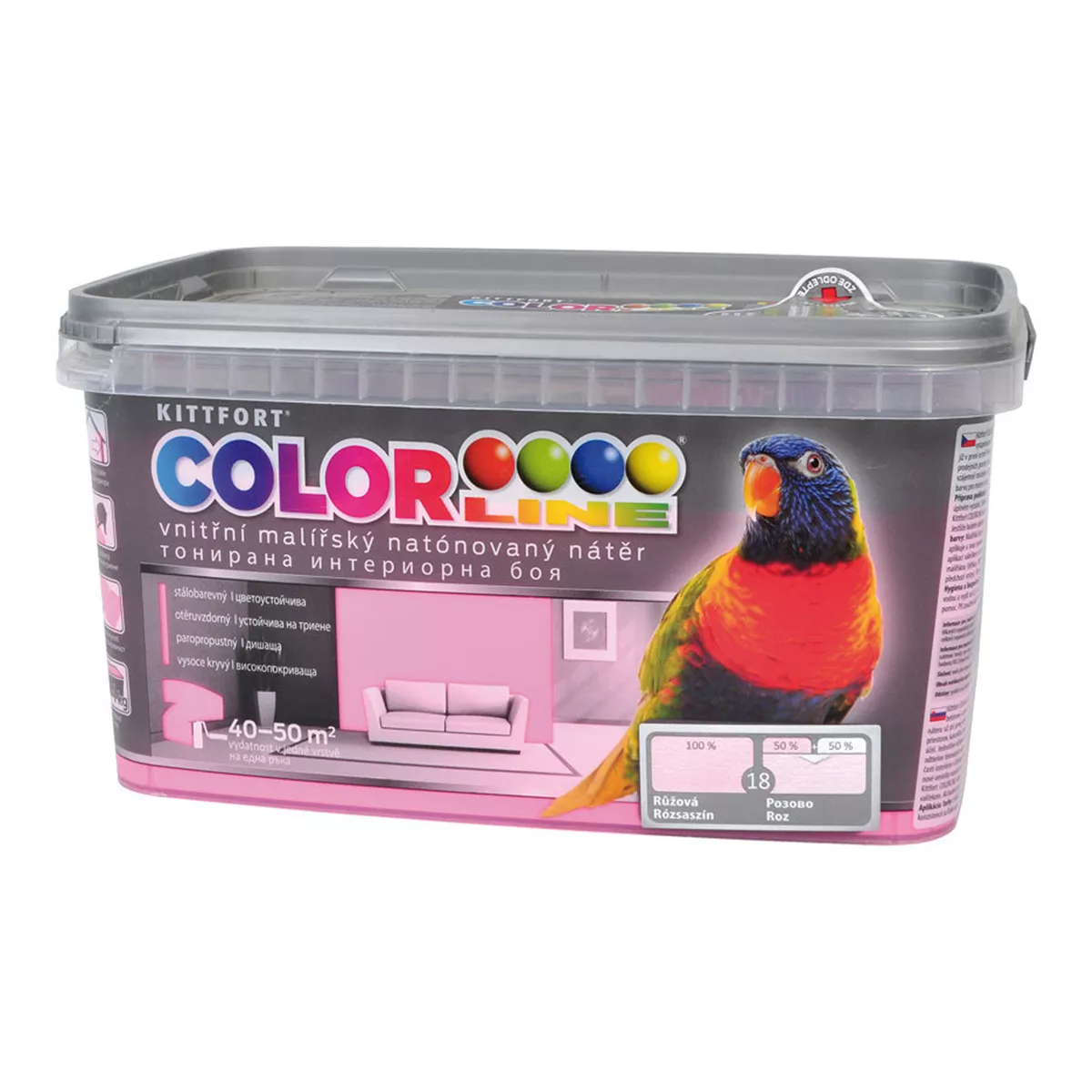 ЛАТЕКС CL 18 РОЗОВО 4КГ KITTFORT