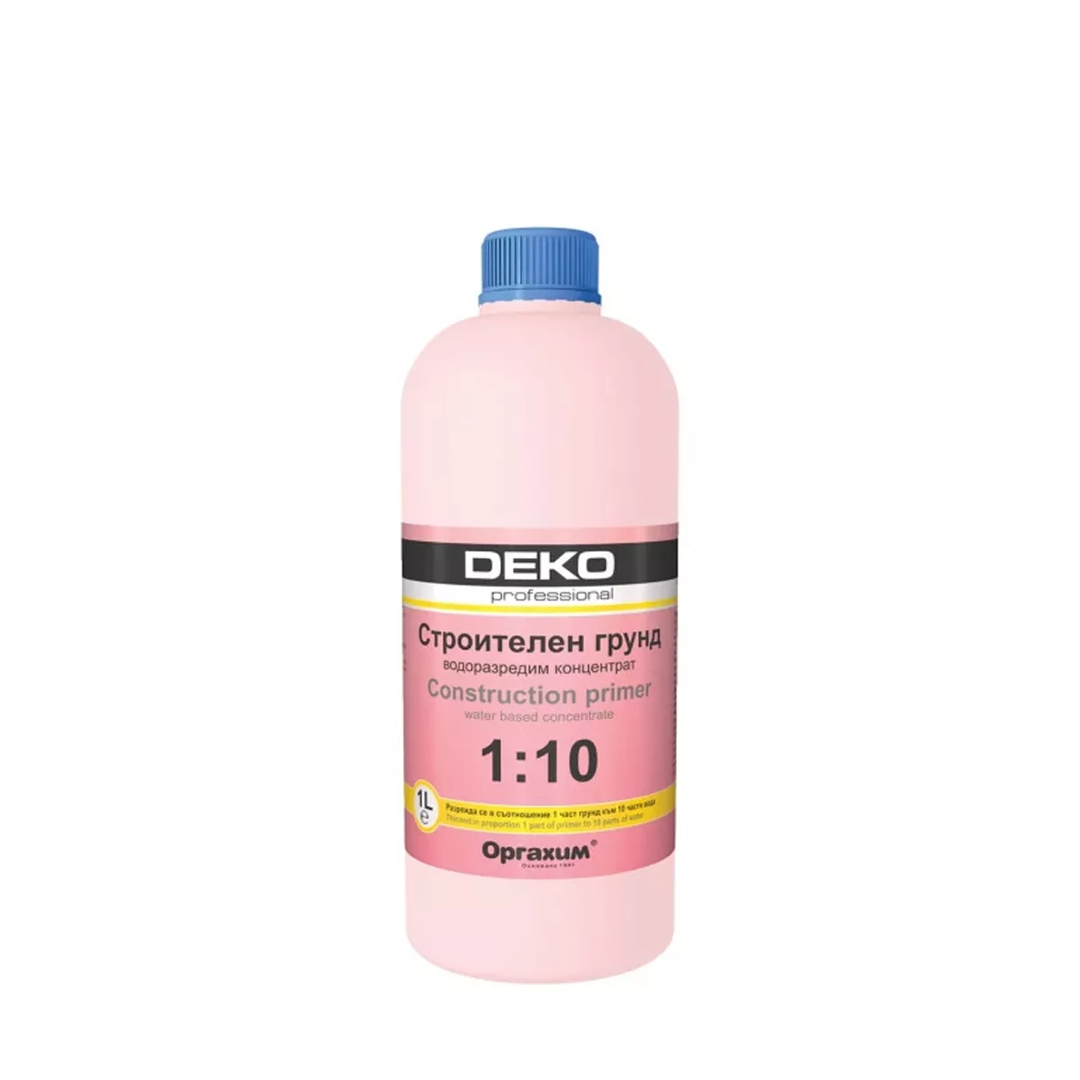 DECO PROFESSIONAL СТРОИТЕЛЕН ГРУНД ВОДОРАЗРЕДИМ 1Л