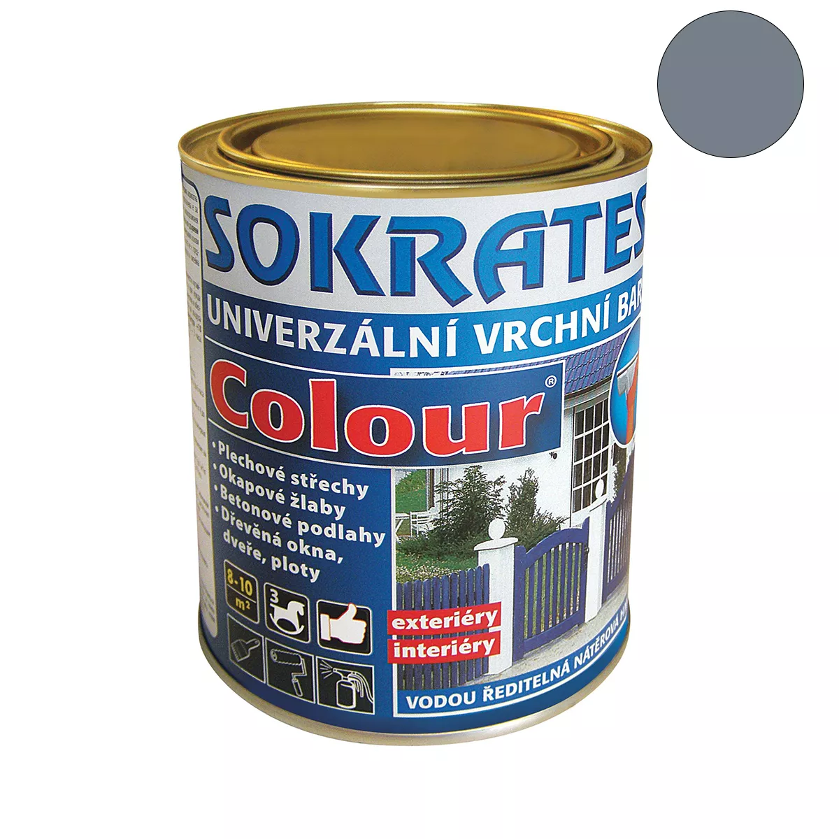 СОКРАТЕС  0110 СВЕТЛО СИВО 0,700Л