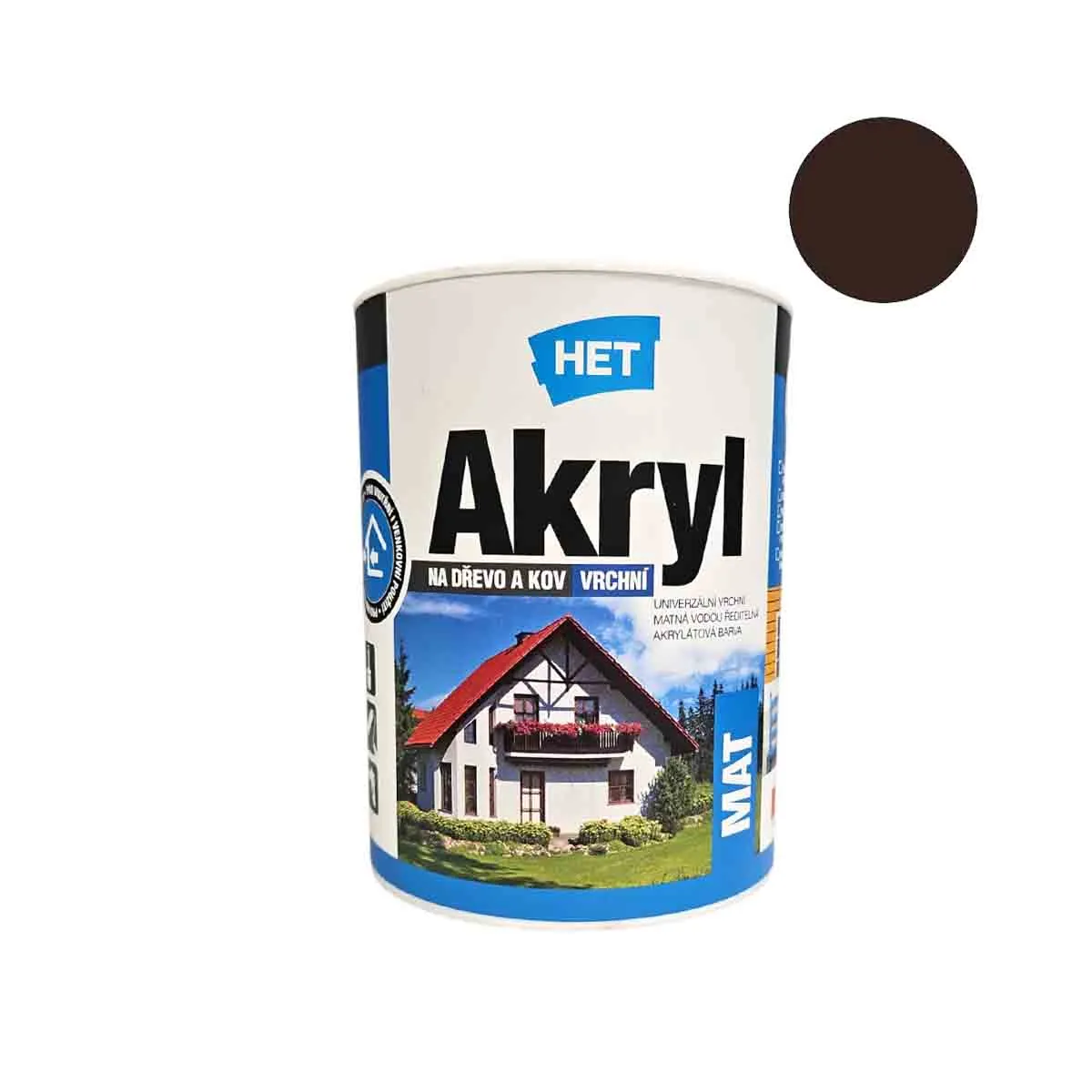 БОЯ АКРИЛ МАТ - ПАЛИСАНДЪР, 0,7Л, 0260