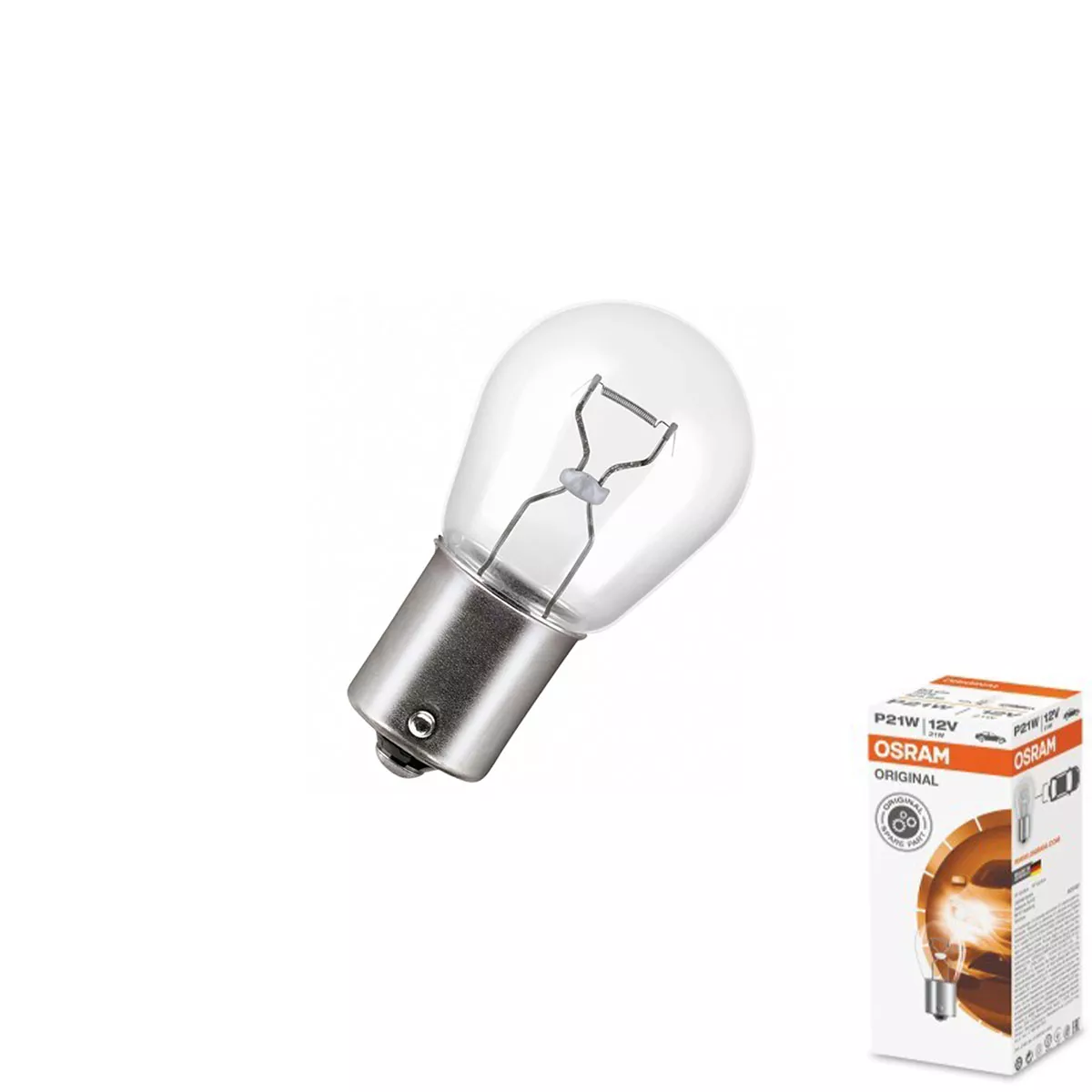 АВТО ЛАМПА Р21W 12V BA15S  5*FS10 /7506