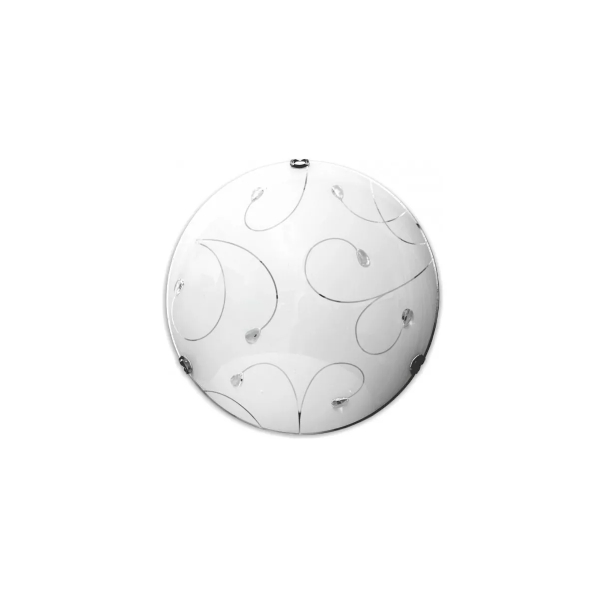 ПЛАФОНИЕРА JOLITA 1ХЕ27 ПОЛУПРОЗРАЧНА С КРИСТАЛИ Ф400