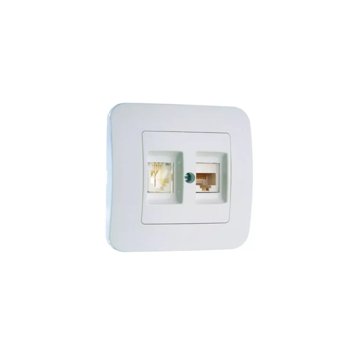 РОЗЕТКА CAT5 БЯЛА MAKEL LILLIUM NATURAL 55037