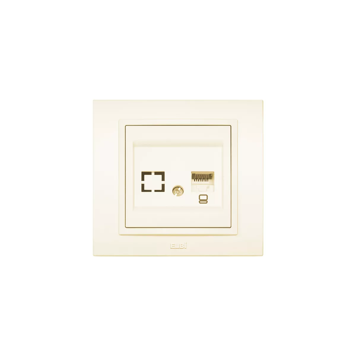 РОЗЕТКА CAT6 КРЕМ ZENA ELBI 500-011300-247