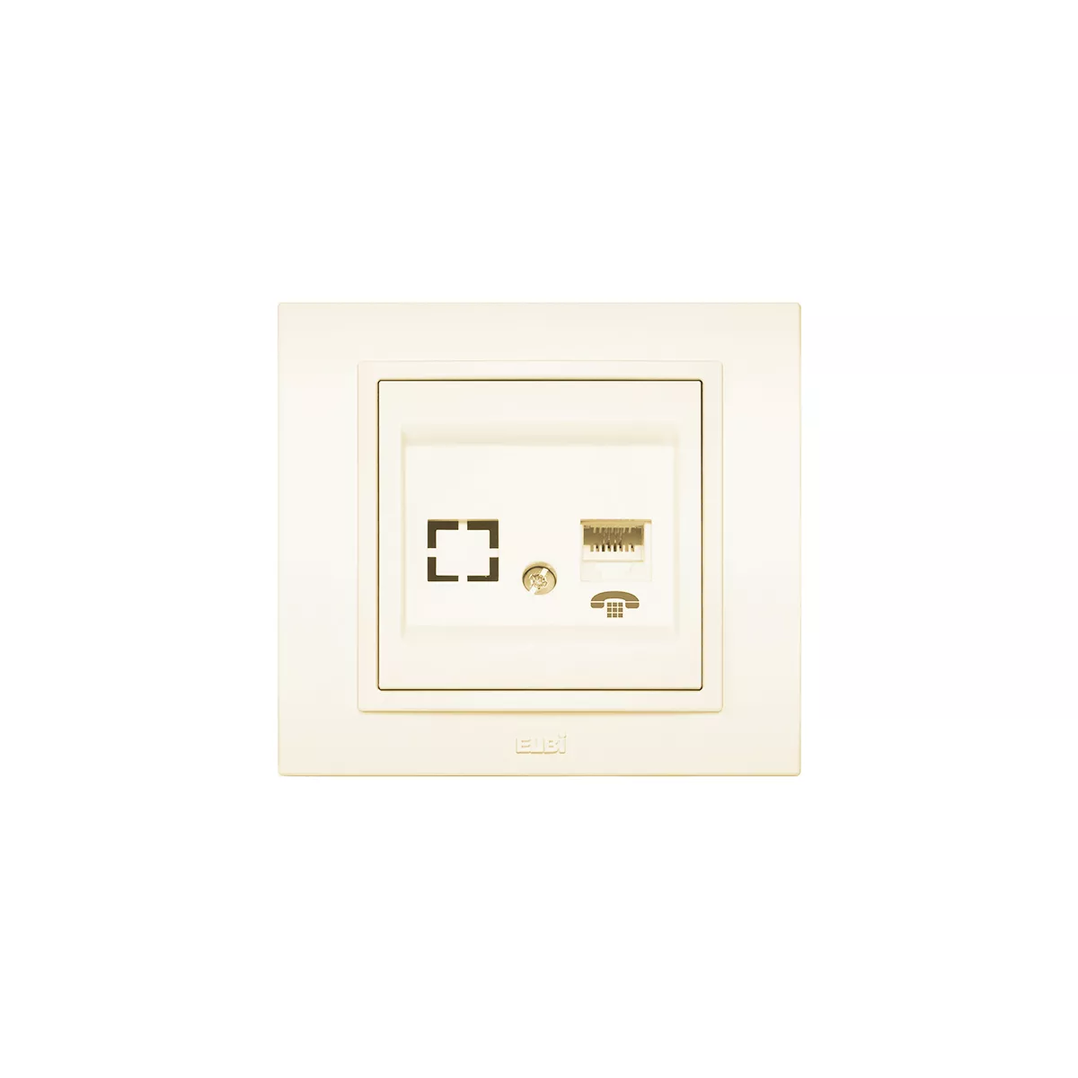 ТЕЛЕФОННА РОЗЕТКА КРЕМ ZENA ELBI 500-011300-221