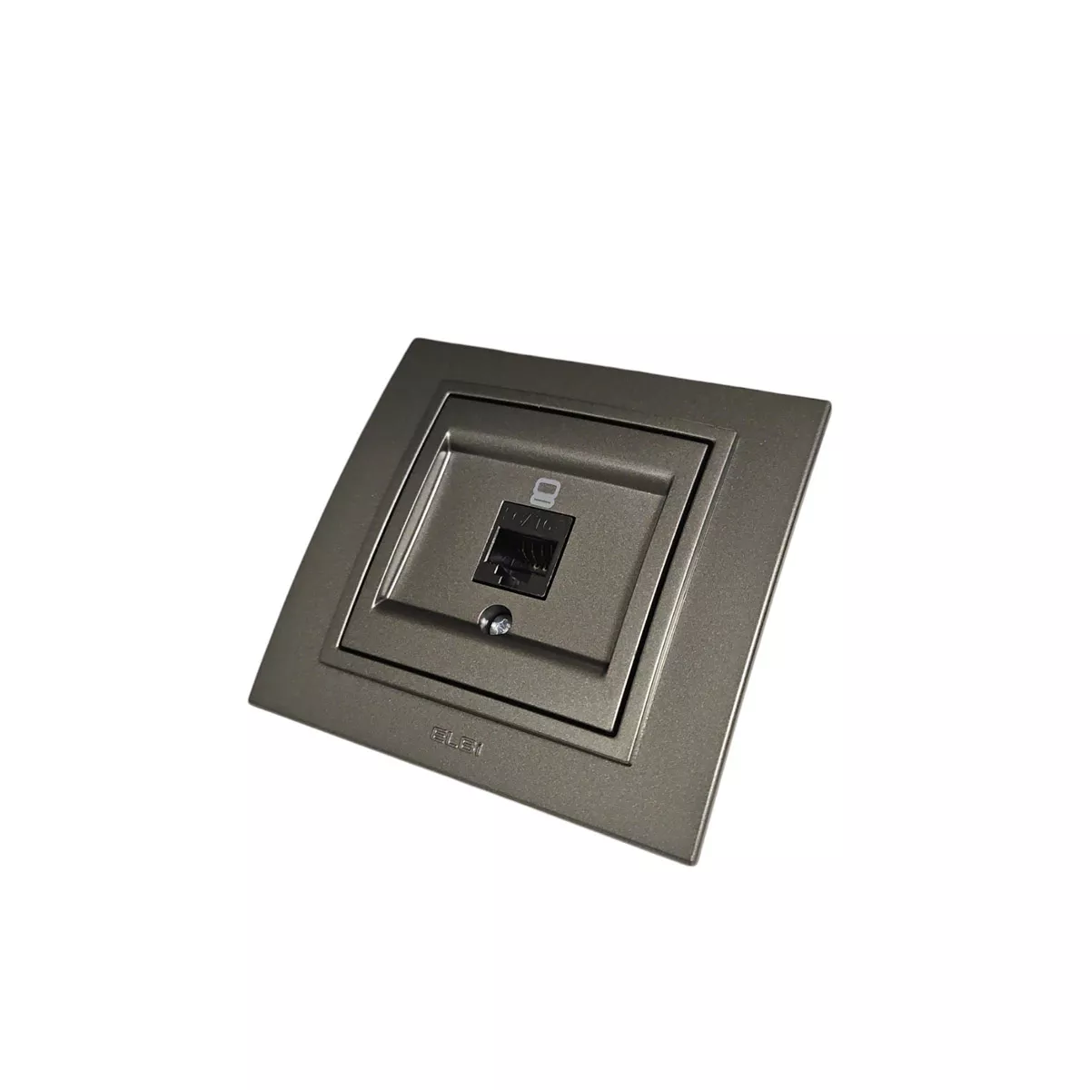 КОМПЮТЪРНА РОЗЕТКА ЧЕРЕН МАТ ZENA 500-011100-247