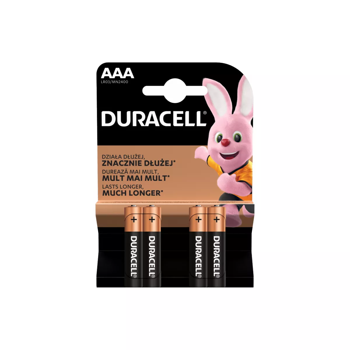 БАТЕРИИ ААА LR03 MN2400 К4 DURACELL