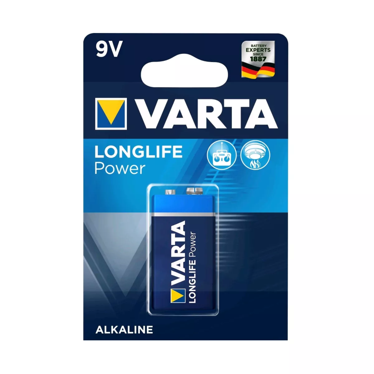 АЛКАЛНА БАТЕРИЯ 9V LONGLIFE POWER VARTA