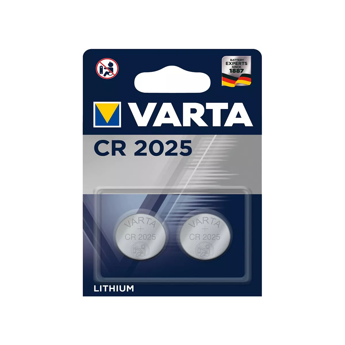 ЛИТИЕВИ БАТЕРИИ 2БР CR 2025 VARTA