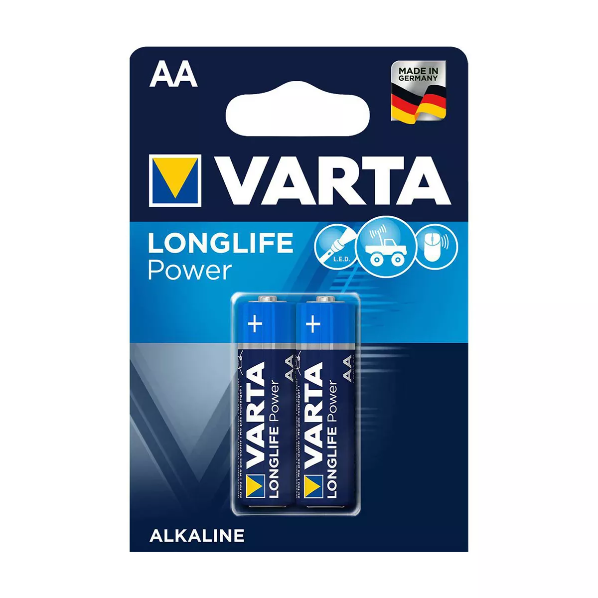 АЛКАЛНА БАТЕРИЯ 2БР. АА LONGLIFE POWER VARTA