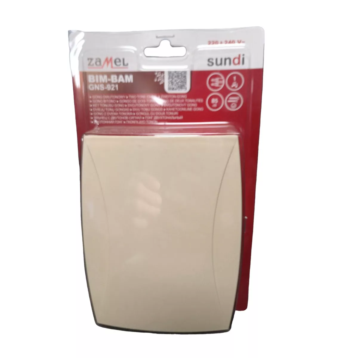 ГОНГ БИМ-БАМ GNS-921N 230V -11VA ДВУТОНАЛЕН БЕЖ