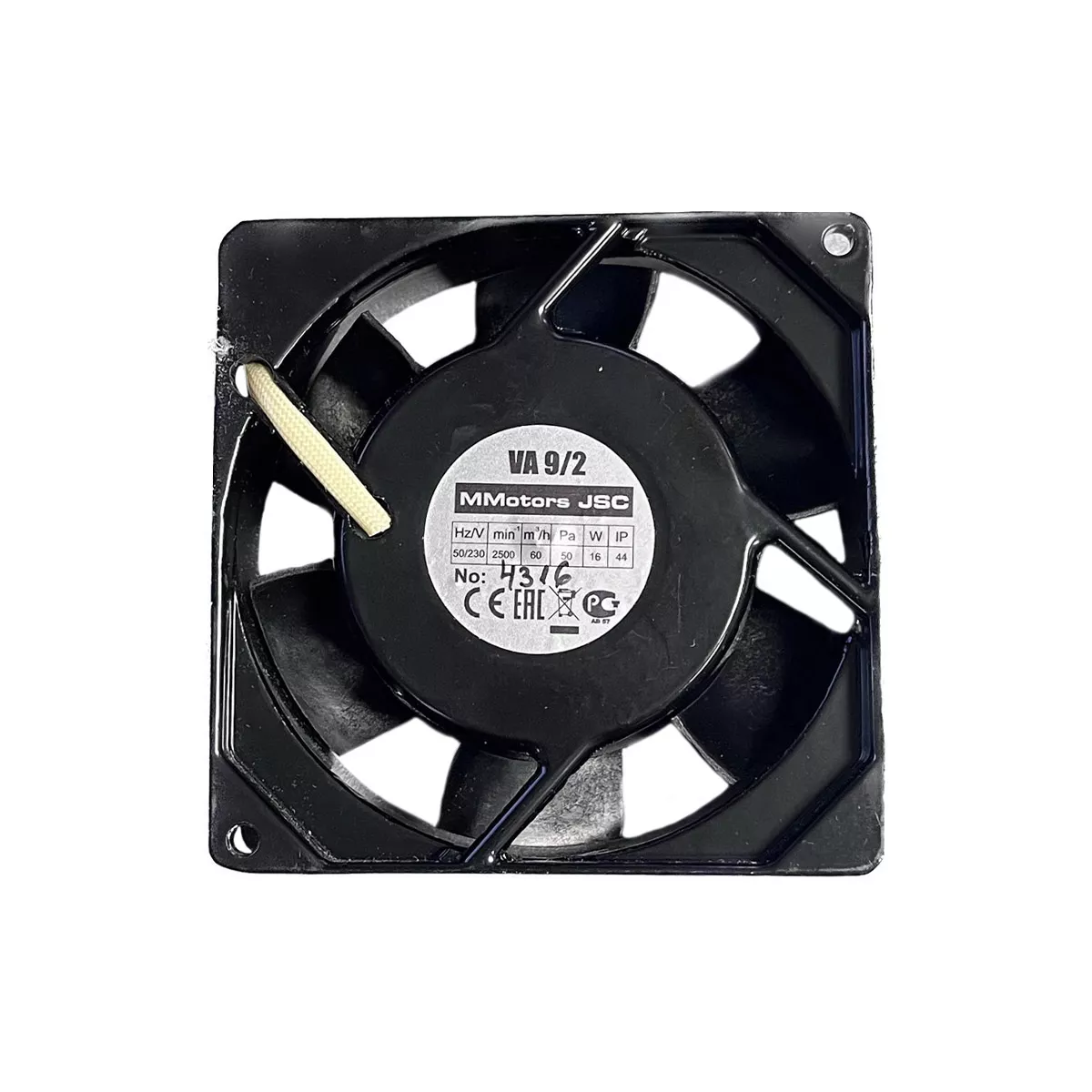 ВЕНТИЛАТОР ПРОМИШЛЕН ВА 9/2 МЕТАЛЕН/  0071