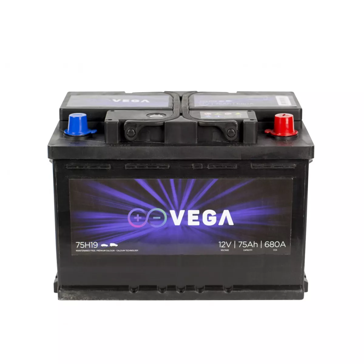 АКУМУЛАТОР VЕGA 75Ah 680A