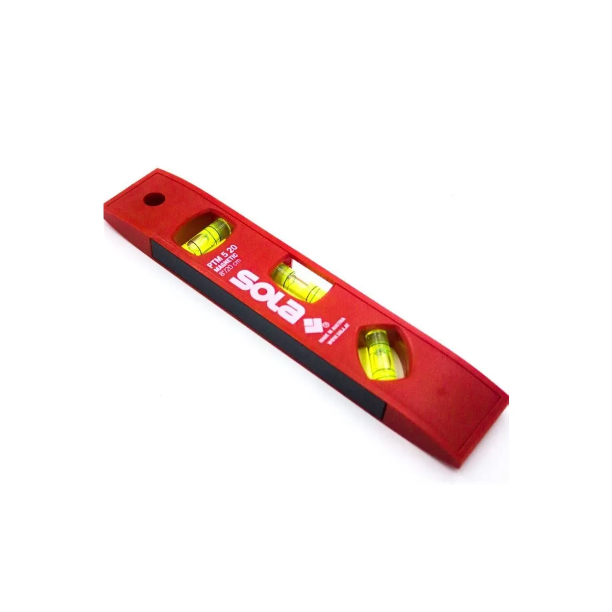 ПЛАСТМАСОВ НИВЕЛИР С МАГНИТ PTM 5 20СМ SOLA