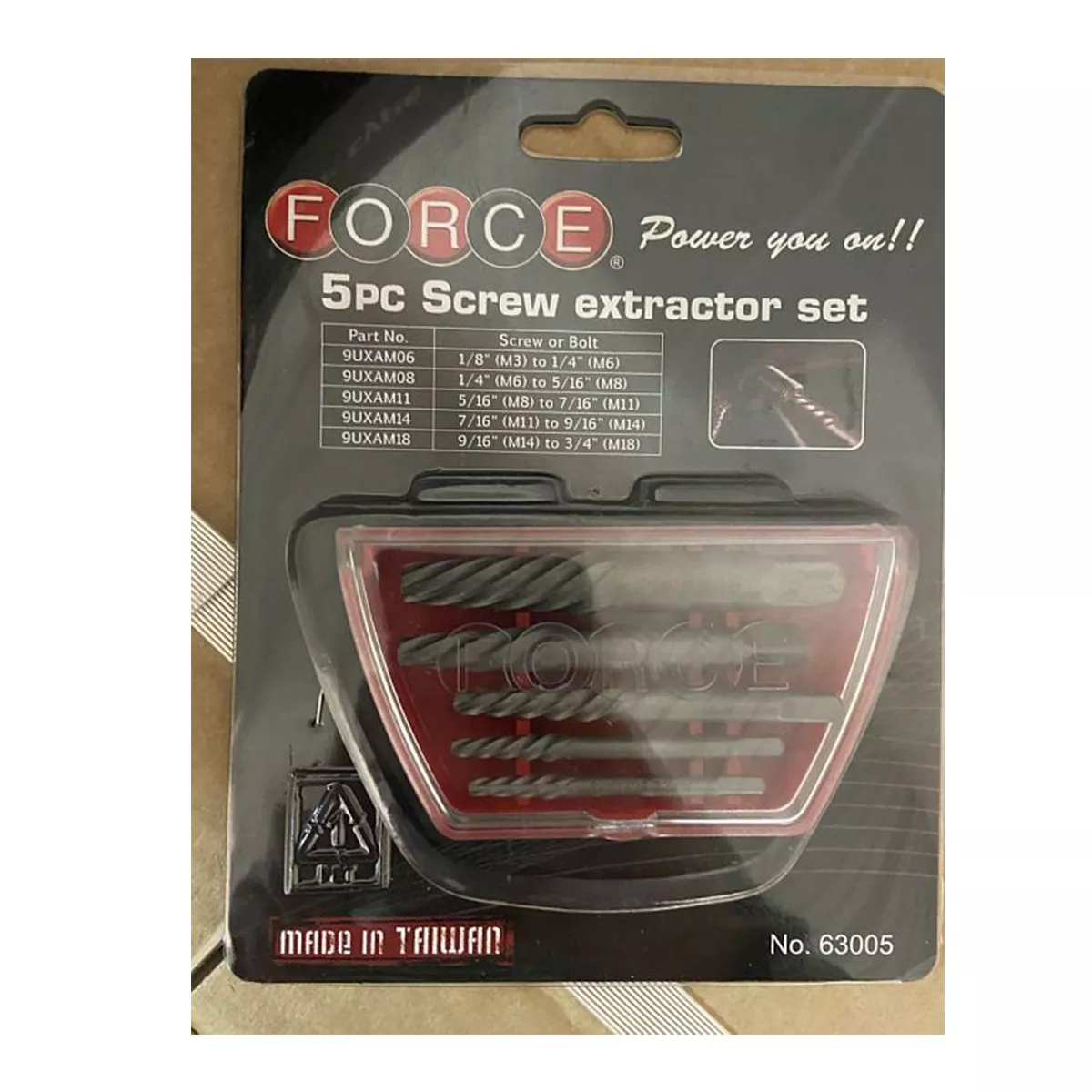 ЕКСТРАКТОР 5 ЧАСТИ FORCE 63005