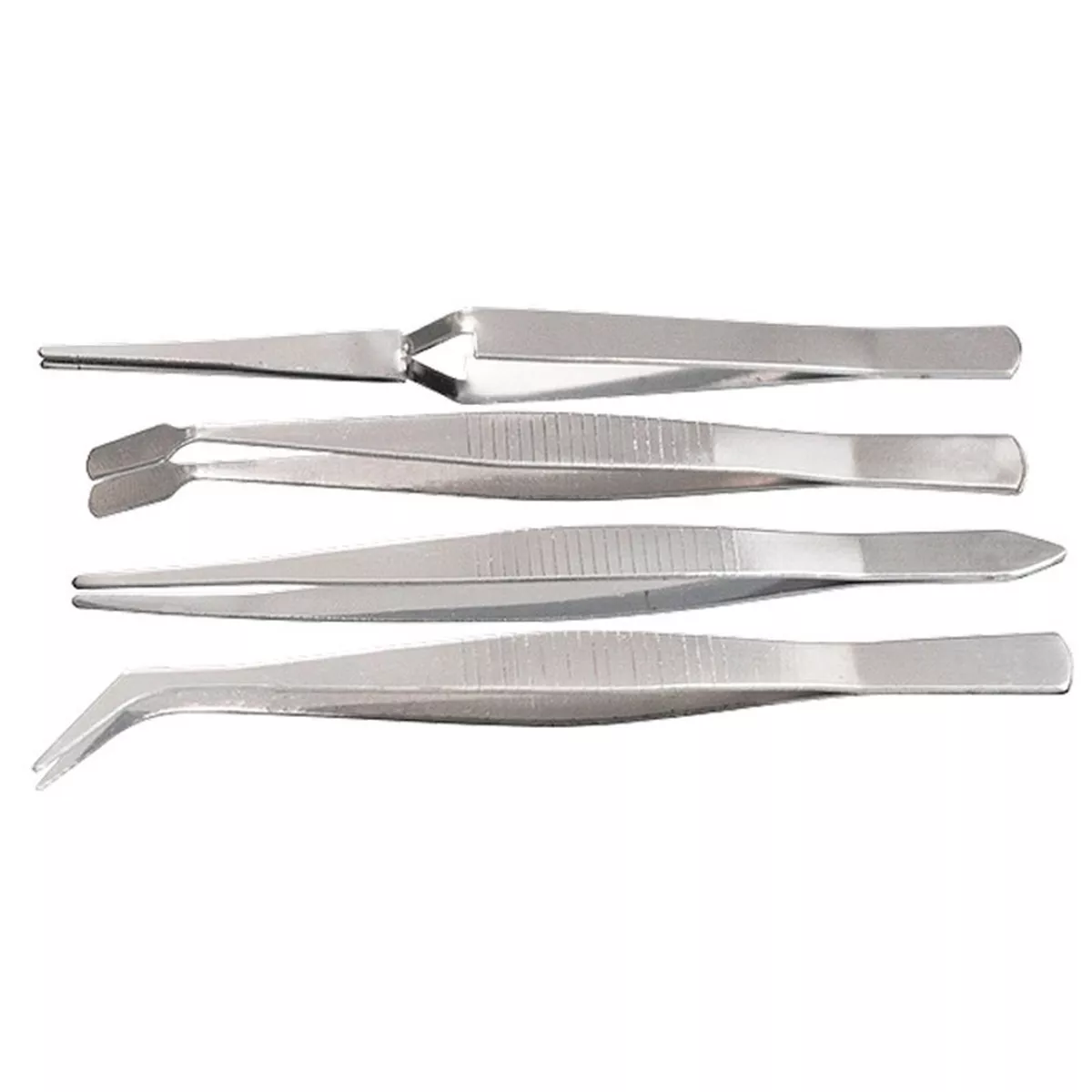 КОМПЛЕКТ ПИНСЕТИ НЕРЪЖДАЕМА СТОМАНА 4 БРОЯ 914845