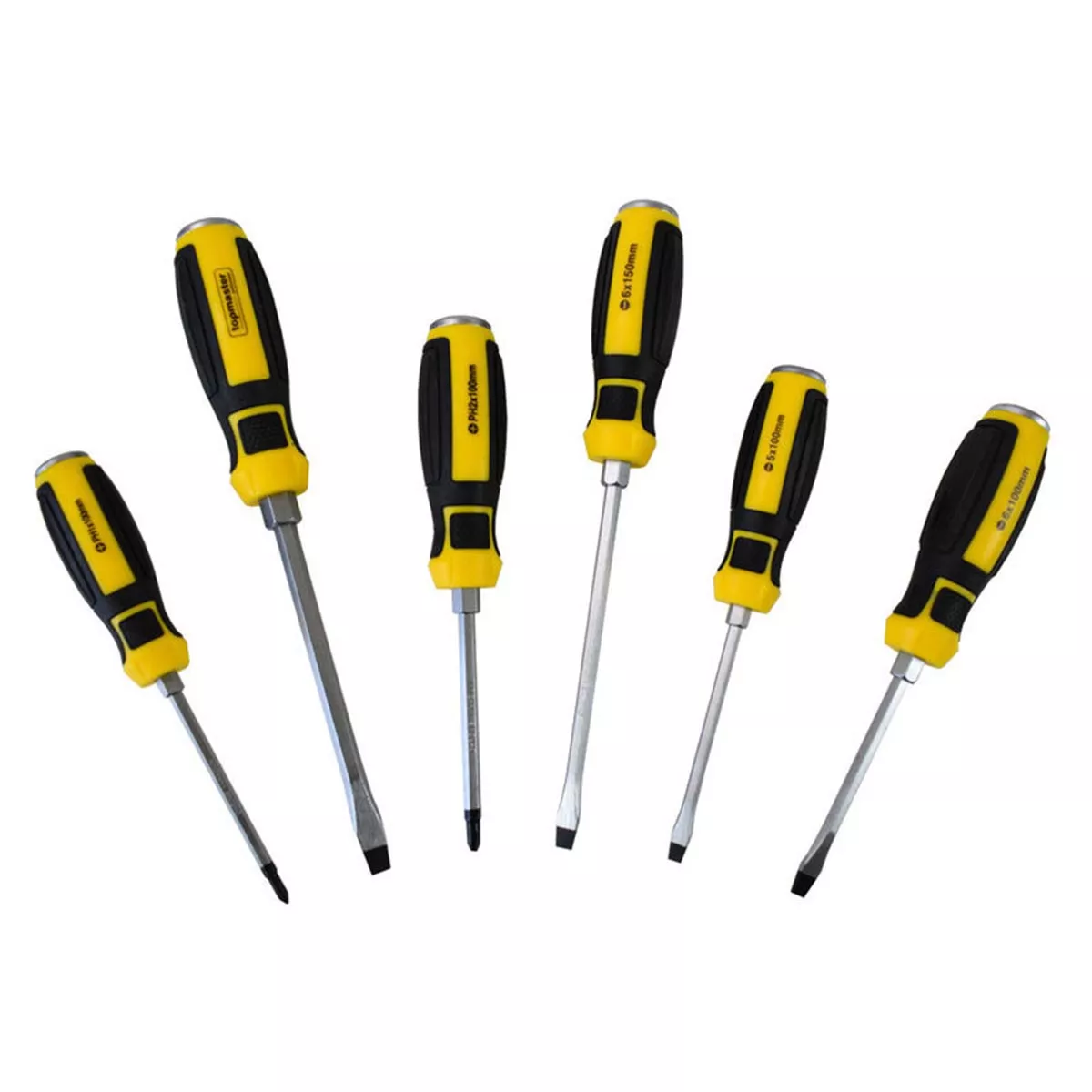 ОТВЕРТКИ КОМПЛЕКТ 6 БРОЯ СИЛОВИ С ШЕСТОГРАМ 221607