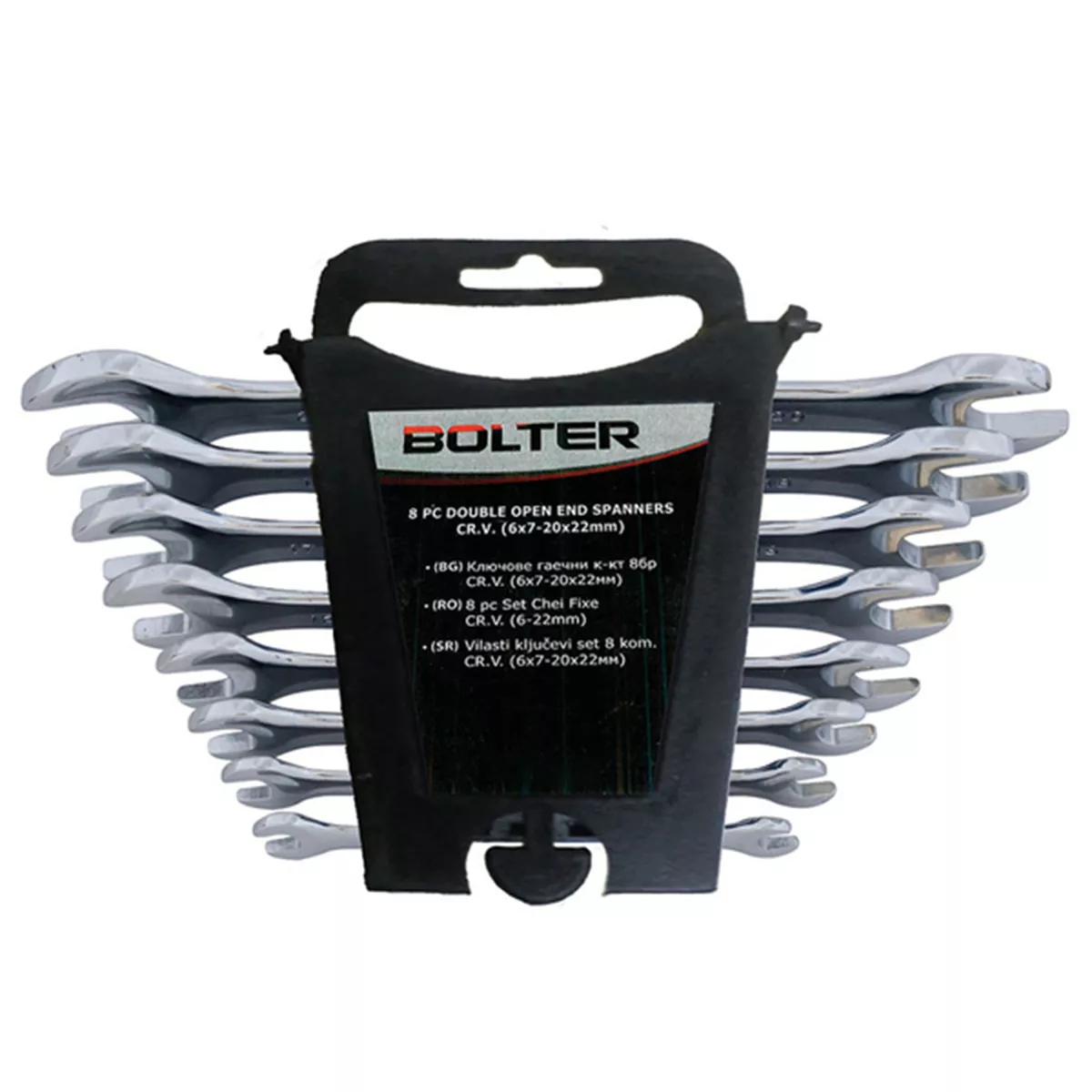 КЛЮЧОВЕ ГАЕЧНИ КОМПЛЕКТ 8 БРОЯ /6-22ММ/ БРД 13825 BOLTER