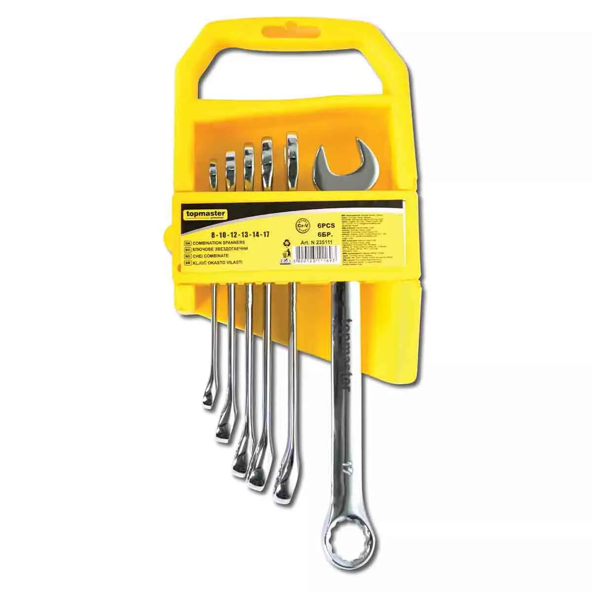 КЛЮЧ ЗВЕЗДОГАЕЧЕН 8-17ММ КОМПЛЕКТ 6 БРОЯ СТОЙКА ТМР235111