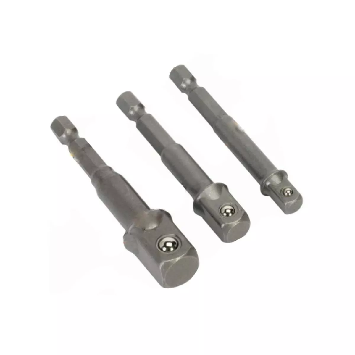 АДАПТЕРИ ОТ 1/4 HEX НА 1/4 3/4 1/2 КВАДРАТ 3БР. 158904