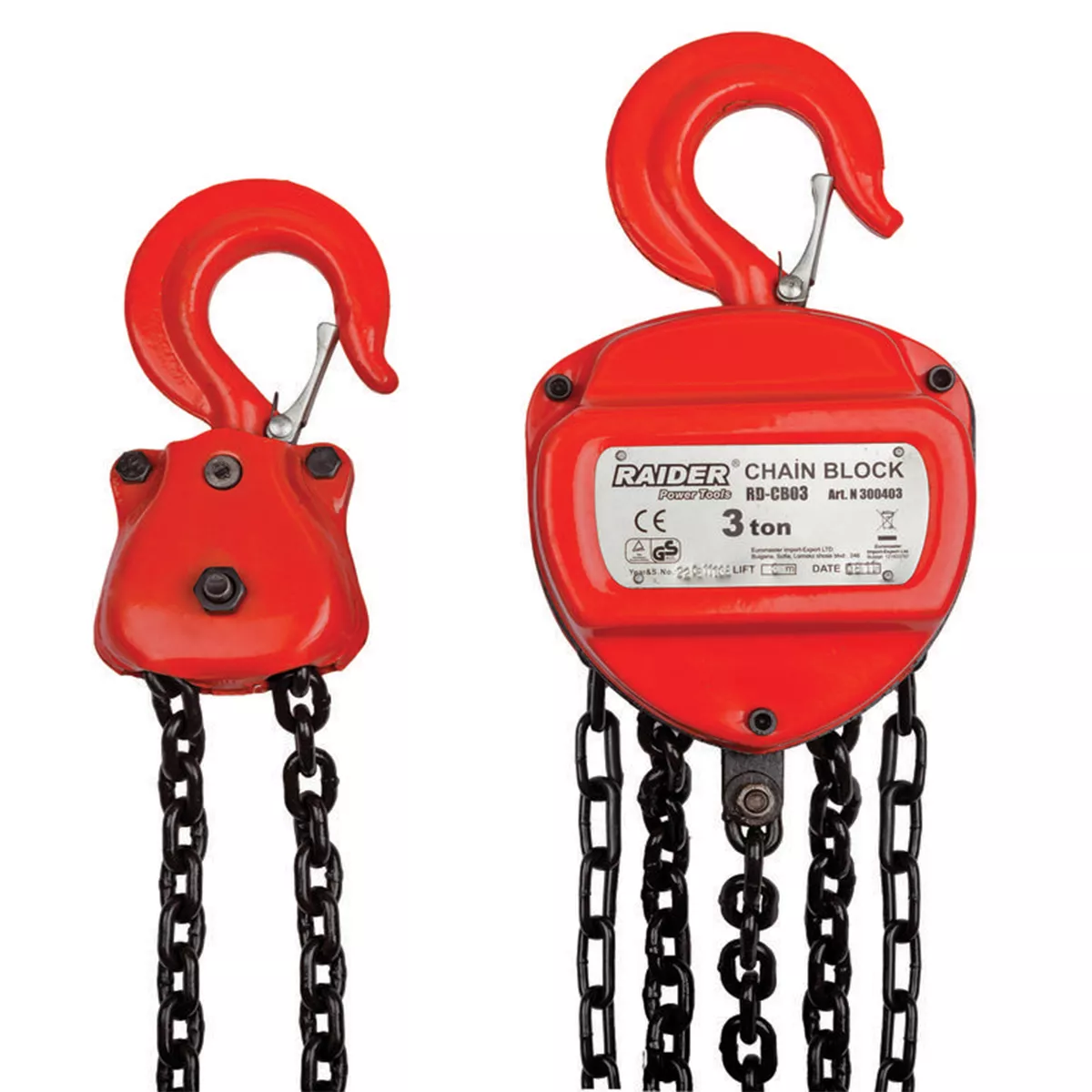 ЛЕБЕДКА С ВЕРИГА RAIDER RD-CB03 300403