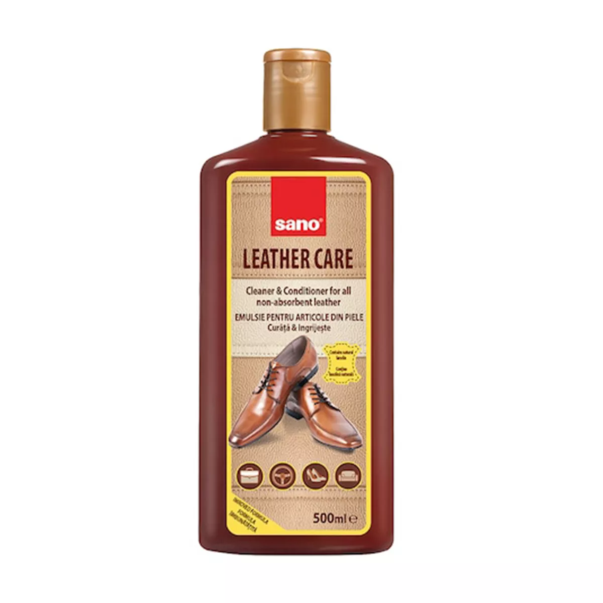 ПОЧИСТВАЩ КРЕМ ЗА КОЖА SANO 500 МЛ