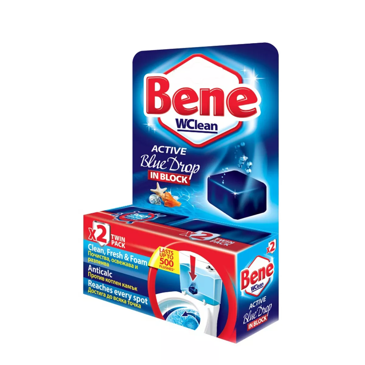 АКТИВНО БЛОКЧЕ ЗА WC  BENE 2 БРОЯ