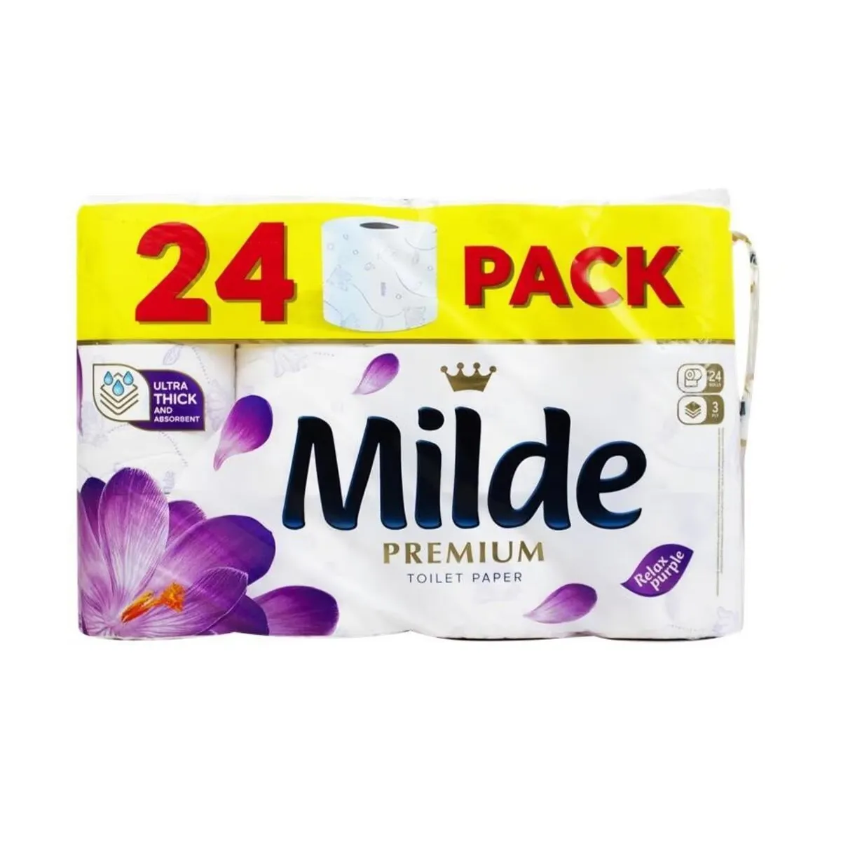 ТОАЛЕТНА ХАРТИЯ МИЛДЕ 24 БР МИКС